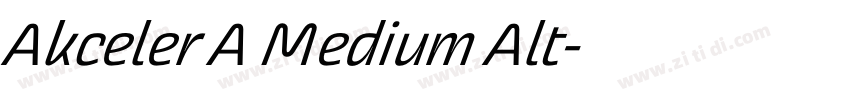 Akceler A Medium Alt字体转换